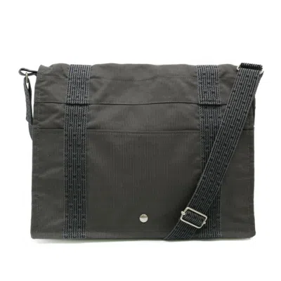 Pre-owned Hermes Gray Canvas Shoulder Bag ()