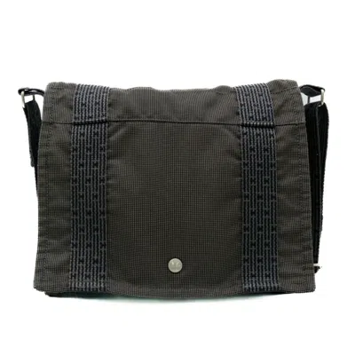 Pre-owned Hermes Gray Canvas Shoulder Bag ()