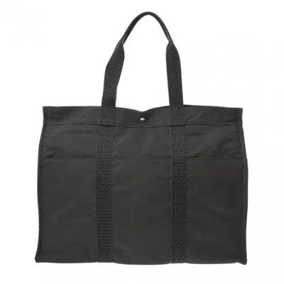 Pre-owned Hermes Gray Canvas Tote Bag ()