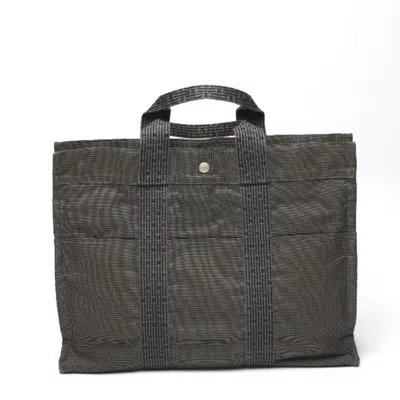 Pre-owned Hermes Gray Canvas Tote Bag ()