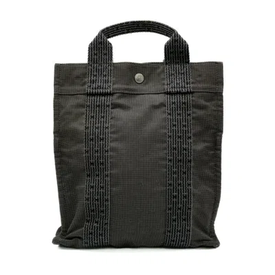 Pre-owned Hermes Gray Canvas Tote Bag ()