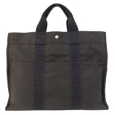 Pre-owned Hermes Gray Canvas Tote Bag ()