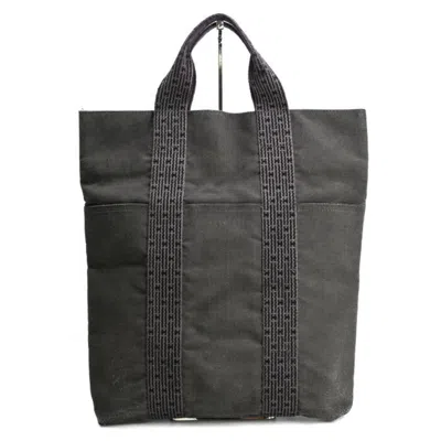 Pre-owned Hermes Gray Canvas Tote Bag ()