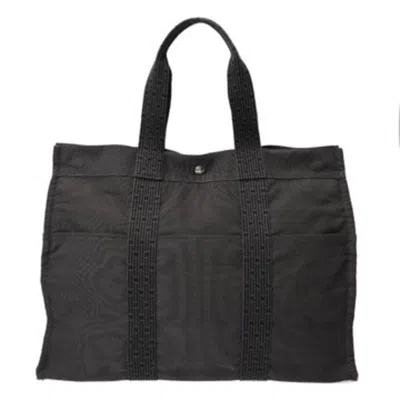 Pre-owned Hermes Gray Canvas Tote Bag ()