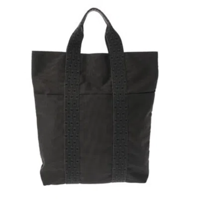 Pre-owned Hermes Gray Canvas Tote Bag ()
