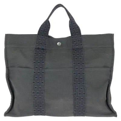 Pre-owned Hermes Gray Canvas Tote Bag ()