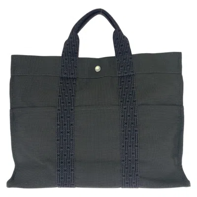 Pre-owned Hermes Gray Canvas Tote Bag ()