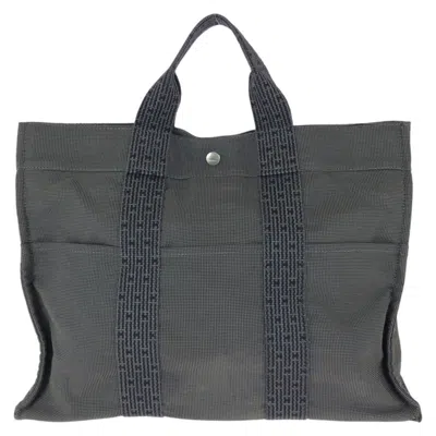 Pre-owned Hermes Gray Canvas Tote Bag ()