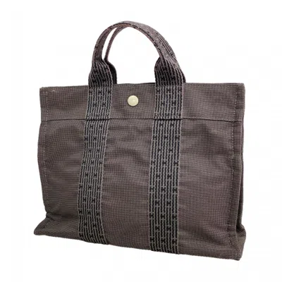 Pre-owned Hermes Gray Canvas Tote Bag ()