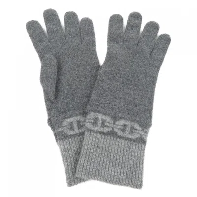 Pre-owned Hermes Gray Cashmere Warm Gloves ()