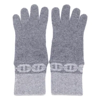 Pre-owned Hermes Gray Cashmere Warm Gloves ()