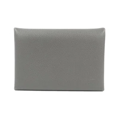 Pre-owned Hermes Gray Coin Purse/coin Case ()