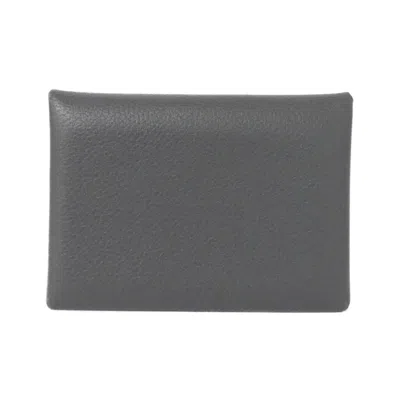 Pre-owned Hermes Gray Coin Purse/coin Case ()
