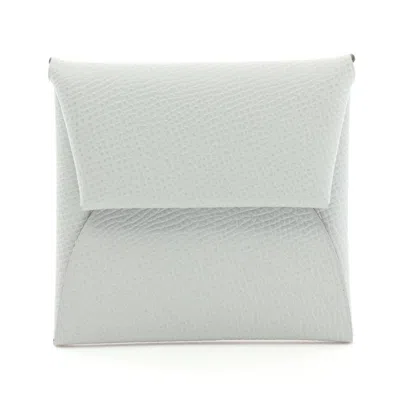 Pre-owned Hermes Gray Epsom Leather Coin Purse/coin Case ()