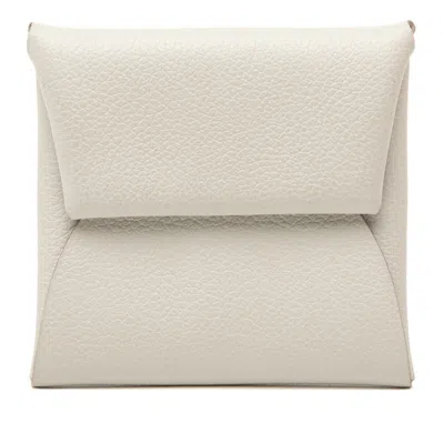 Pre-owned Hermes Gray Epsom Leather Coin Purse/coin Case ()