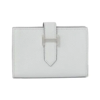 Pre-owned Hermes Gray Epsom Leather Wallet (bi-fold) ()