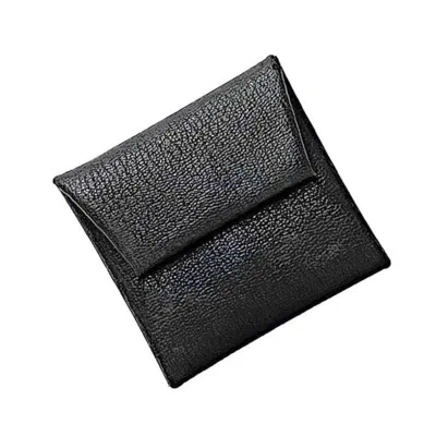 Pre-owned Hermes Gray Leather Epsom Leather Coin Purse/coin Case ()