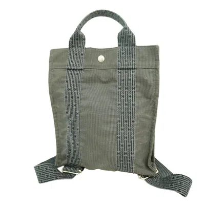 Pre-owned Hermes Gray Nylon Backpack ()