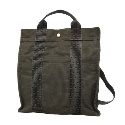 Pre-owned Hermes Gray Nylon Backpack ()