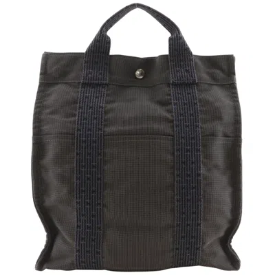 Pre-owned Hermes Gray Nylon Canvas Backpack ()