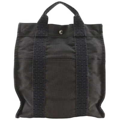Pre-owned Hermes Gray Nylon Canvas Backpack ()