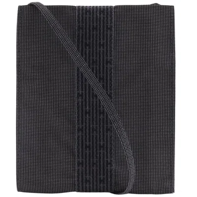 Pre-owned Hermes Gray Nylon Canvas Pochette Shoulder Bag ()