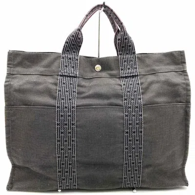 Pre-owned Hermes Gray Nylon Tote Bag ()