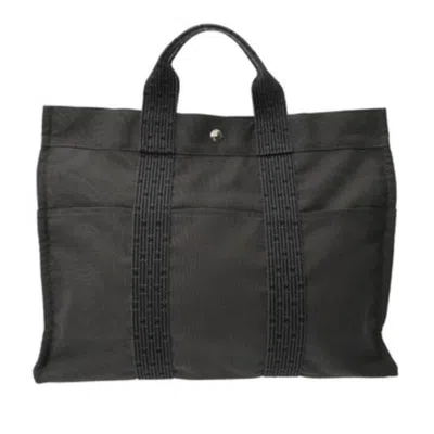 Pre-owned Hermes Gray Nylon Tote Bag ()