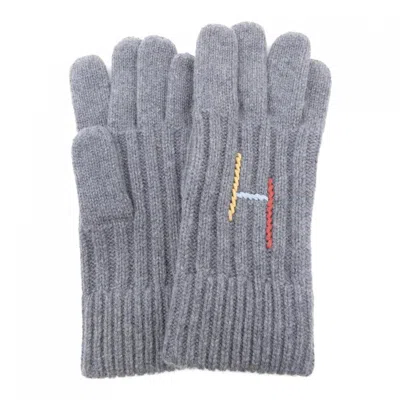 Pre-owned Hermes Gray Silk Cashmere Warm Gloves ()