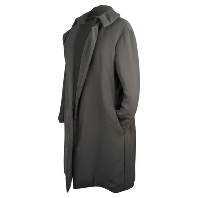 Pre-owned Hermes Gray Sleek Coat With Subtle Wadding 38 / 6