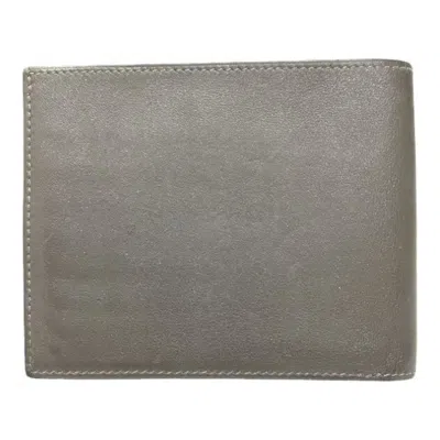 Pre-owned Hermes Gray Swift Leather Bill Wallet (bi-fold) ()