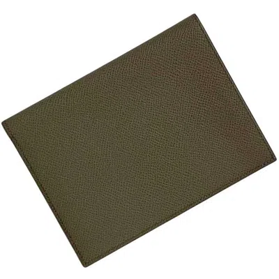 Pre-owned Hermes Grayish Leather Epsom Leather Wallet (bi-fold) ()