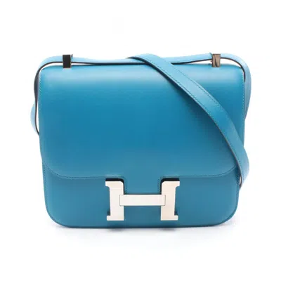 Pre-owned Hermes Green Box Calf Leather Shoulder Bag ()