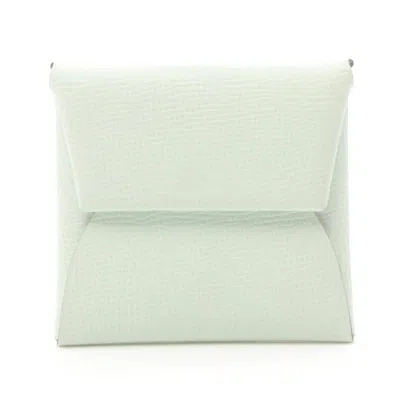 Pre-owned Hermes Green Epsom Leather Coin Purse/coin Case ()
