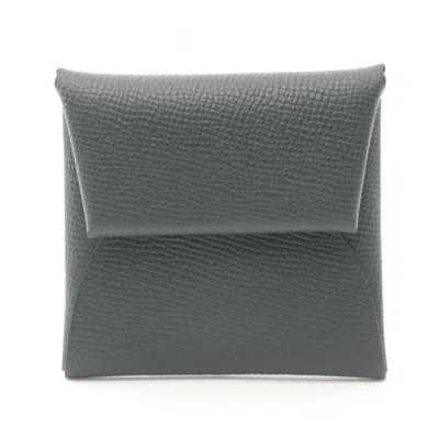 Pre-owned Hermes Green Epsom Leather Coin Purse/coin Case ()
