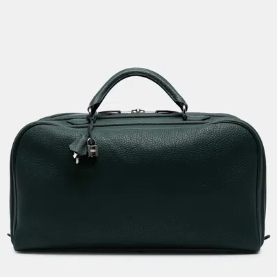 Pre-owned Hermes Green Epsom Sac En Vie 50