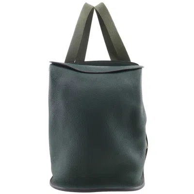 Pre-owned Hermes Green Leather Backpack ()