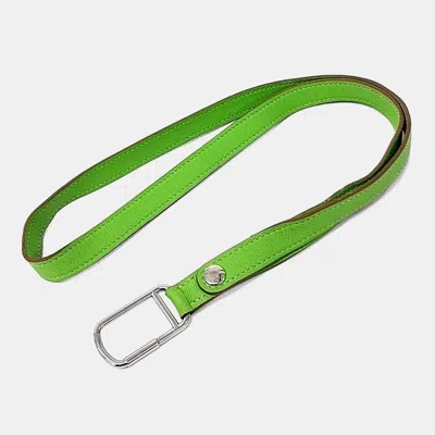 Pre-owned Hermes Green Leather Strap