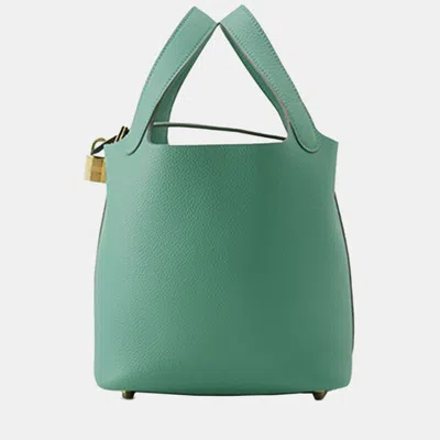 Pre-owned Hermes Green Maurice Picotin Lock 18