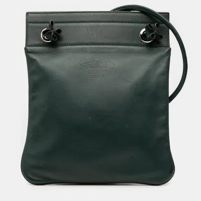 Pre-owned Hermes Green Mini Swift Aline Bag