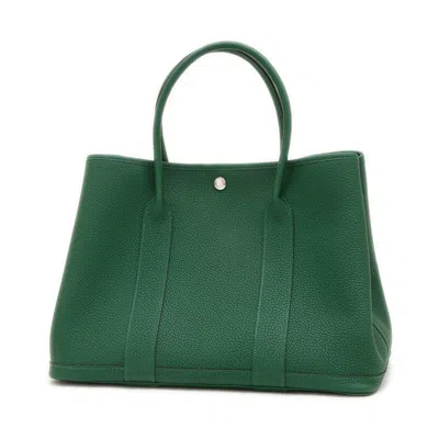 Pre-owned Hermes Green Negonda Leather Tote Bag ()