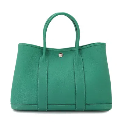 Pre-owned Hermes Green Negonda Leather Tote Bag ()