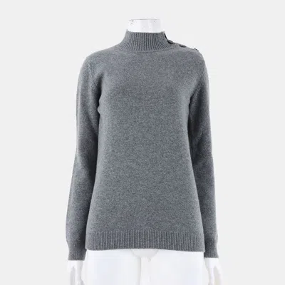 Pre-owned Hermes Grey Cashmere Knit In Gray