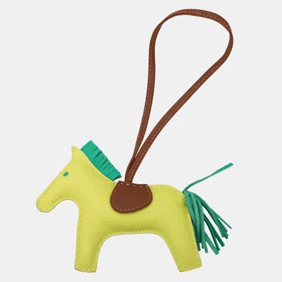 Pre-owned Hermes Grigri Rodeo Horse Mm Bag Charm In Multi