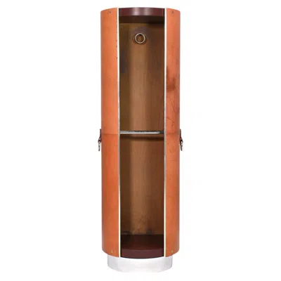 Pre-owned Hermes Guido Faleschini Tucroma Swivel Dressing Cabinet For I4mariani – 1971 In Brown