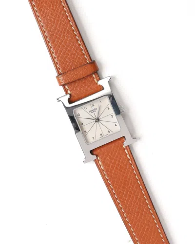Pre-owned Hermes Hermès H 21mm Full Set 2015 Watch In Multi