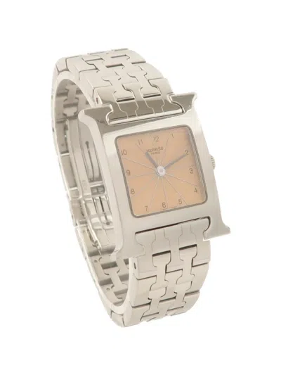 Pre-owned Hermes H 30mm Watch In Pink