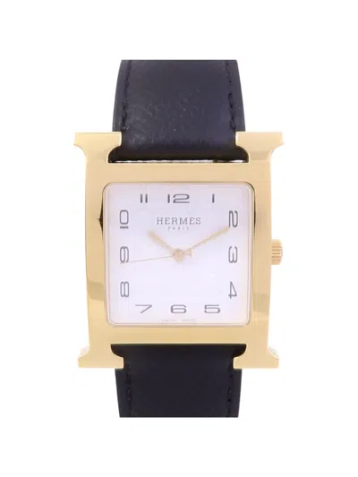 Pre-owned Hermes H 30mm Watch In White