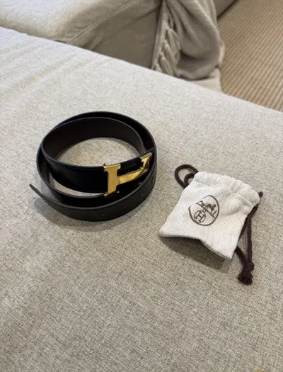 Pre-owned Hermes H Belt