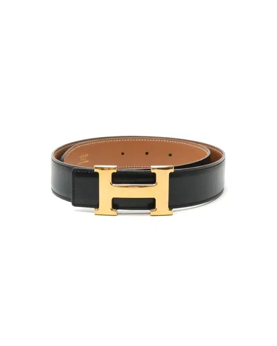 Hermes Hermès H Belt, Size 95 In Black